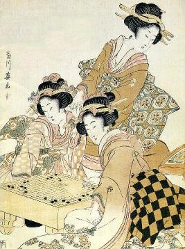 women playing go